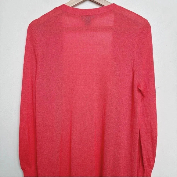 Halogen Womens Size Small Hibius Linen  Long Line Open Cardigan - Picture 14 of 16